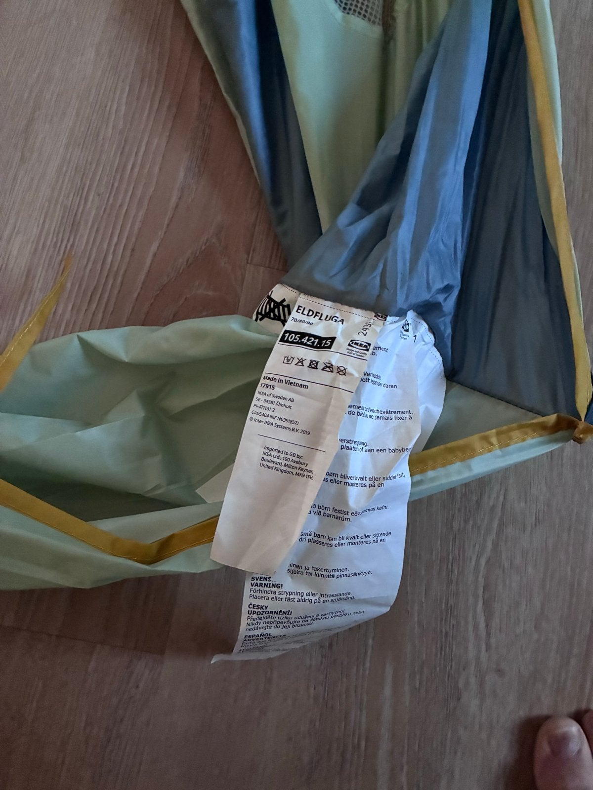IKEA Eldfluga Bedtent - Bedtent voor om matras, Gebruikt, 70 tot 85 cm, Ophalen of Verzenden, Matras