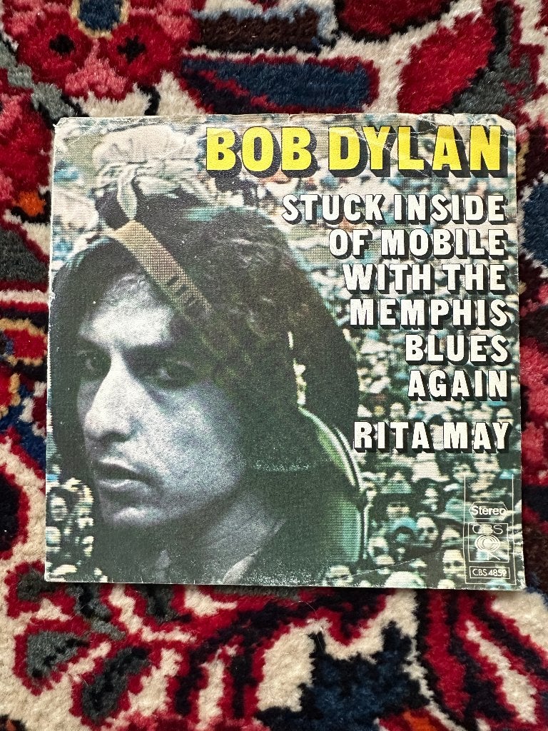 Bob Dylan - Stuck inside of mobile ... 7" single, Cd's en Dvd's, Gebruikt, 7 inch, Pop, Overige typen