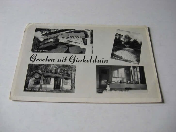 Groeten uit Ginkelduin, Verzamelen, Ansichtkaarten | Nederland, Ophalen of Verzenden, 1940 tot 1960, Gelopen, Utrecht
