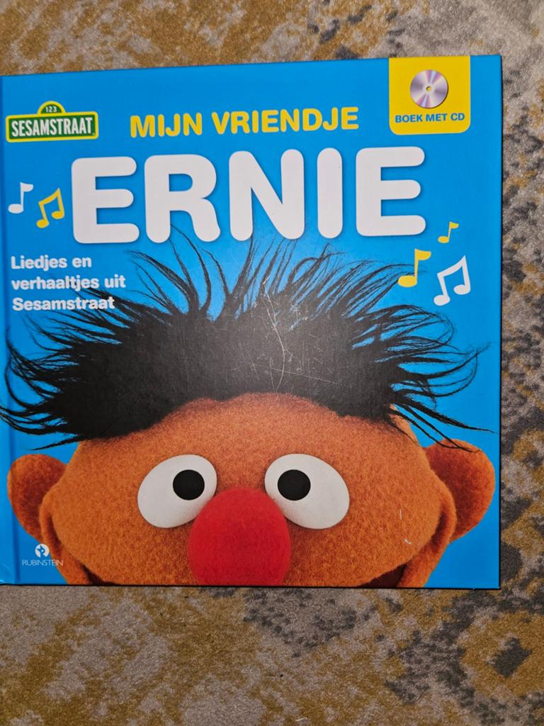 Mijn Vriendje Ernie - Sesamstraat Boek met CD, Cd's en Dvd's, Cd's | Kinderen en Jeugd, Ophalen of Verzenden, Zo goed als nieuw