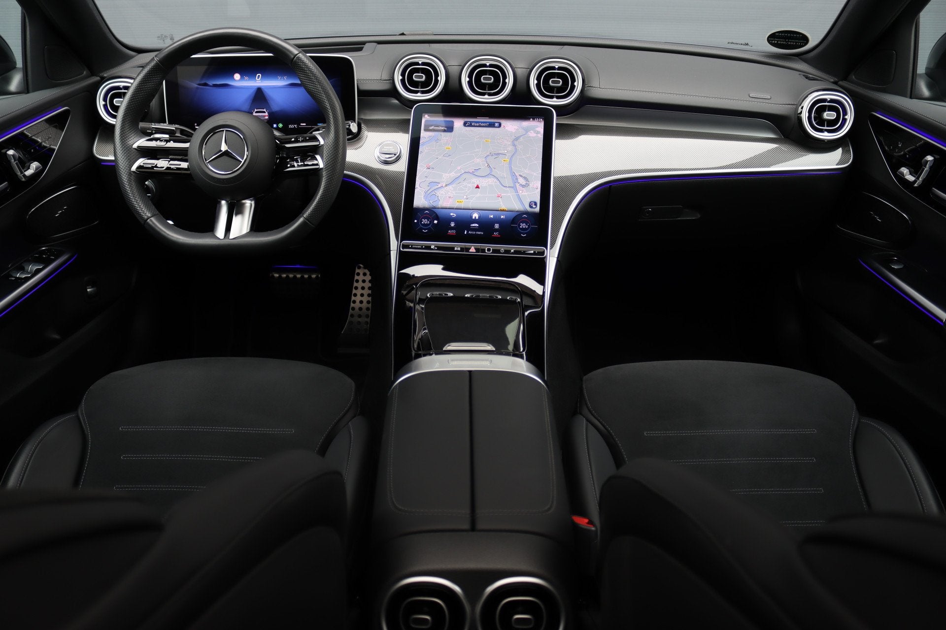 Mercedes-Benz C-Klasse 220 d AMG Line | Panoramadak | Surrou, Auto's, Mercedes-Benz, 12 maanden, Achterwielaandrijving, Gebruikt