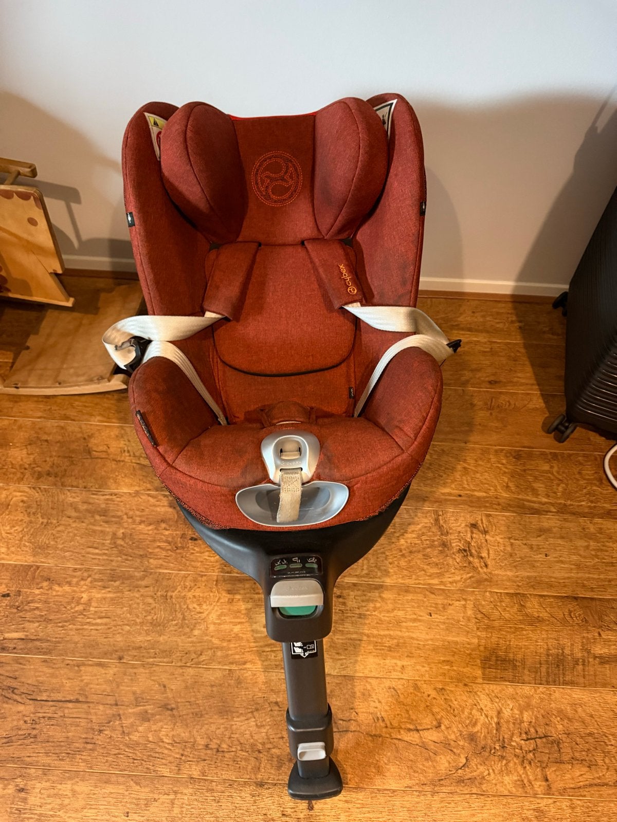 Cybex Sirona Z i-Size Autumn Gold + Base One Zwart, Gebruikt, 0 t/m 18 kg, Verstelbare rugleuning, Isofix