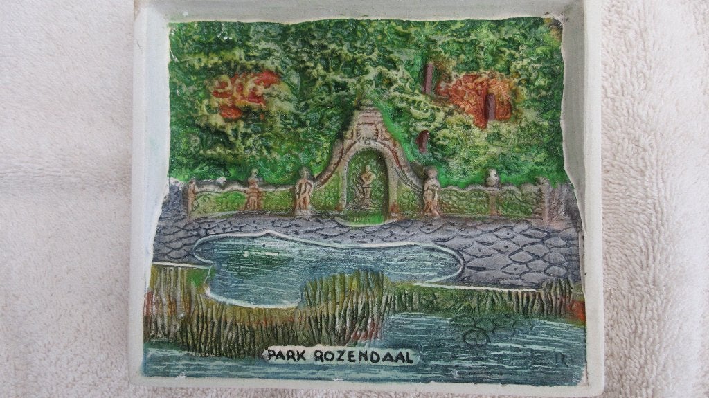 Hobra  Relief Tegel Rozendaal, Ophalen of Verzenden
