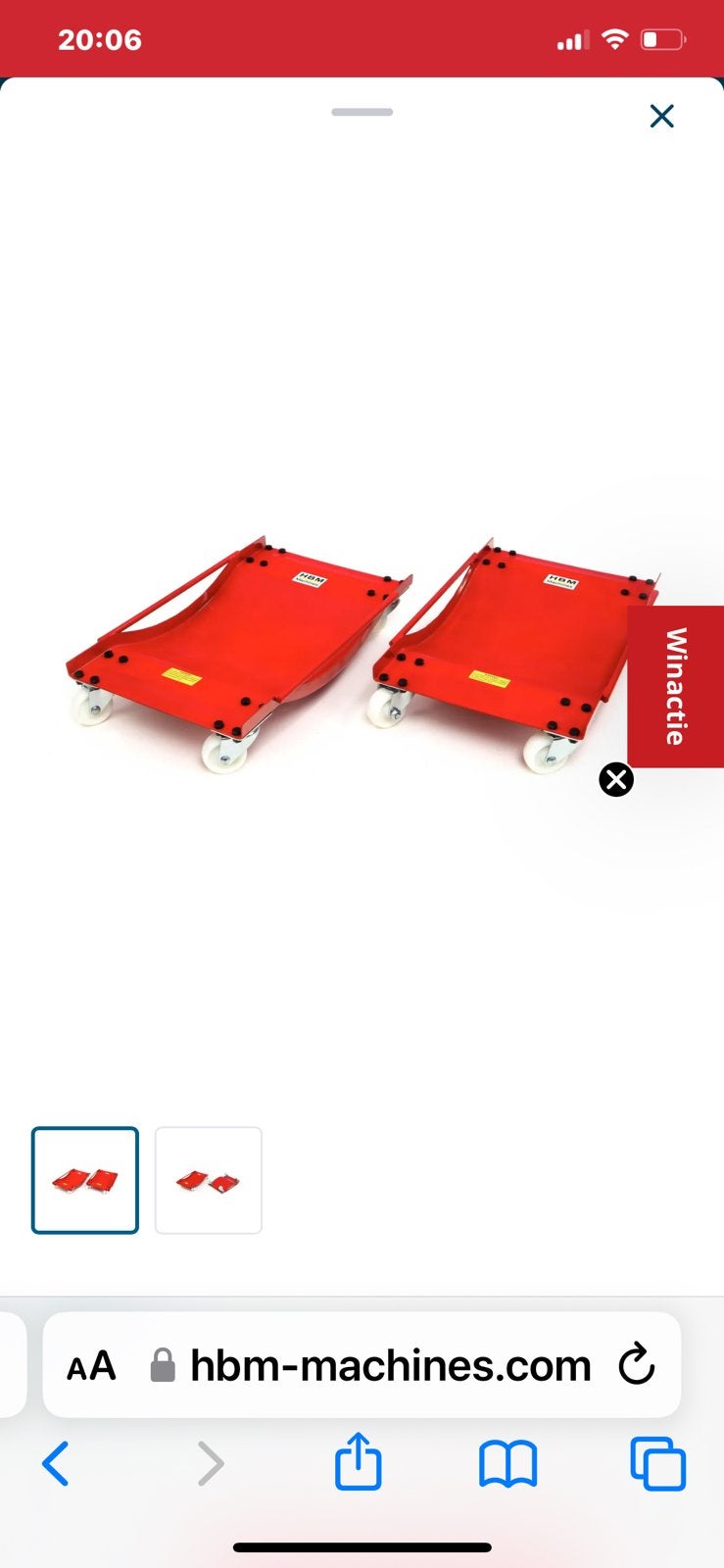 HBM automovers 4x. Als nieuw, Ophalen, Zo goed als nieuw