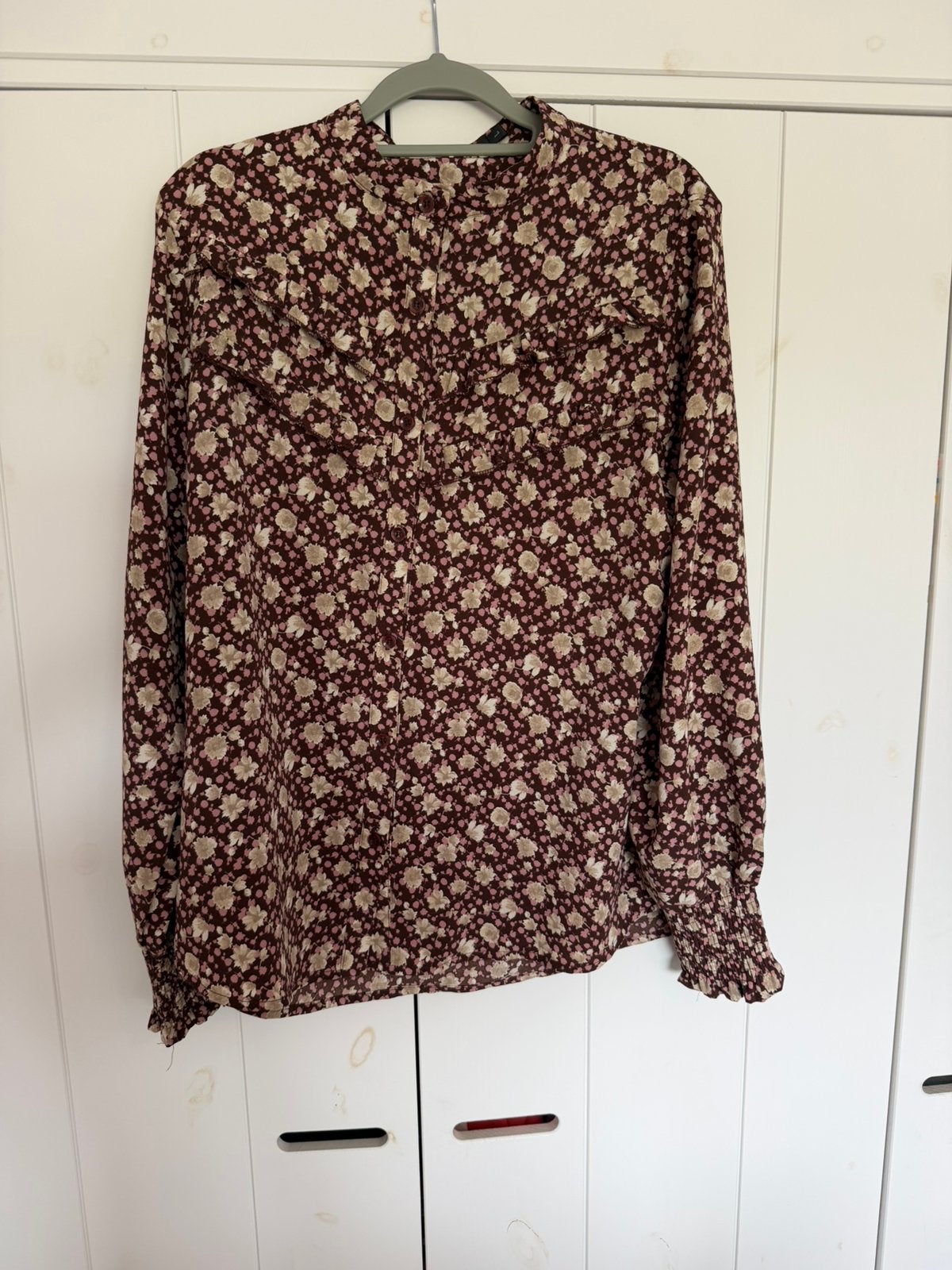 Rebelz blouse L, Kleding | Dames, Ophalen of Verzenden, Zo goed als nieuw, Maat 42/44 (L), Bruin