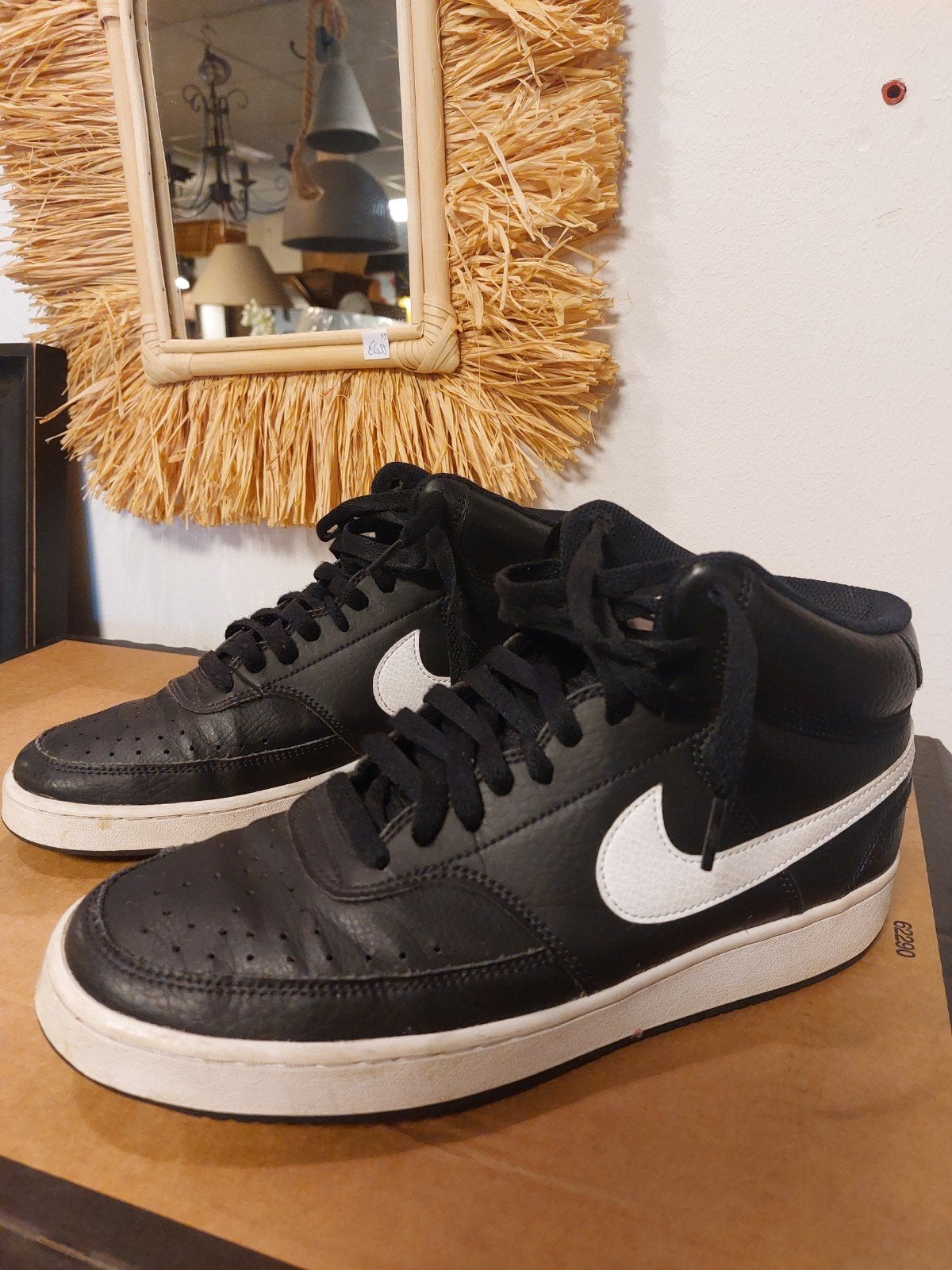 Nike Court Vision Mid sneakers - Maat 43, Zwart, Nike, Ophalen of Verzenden, Sneakers of Gympen