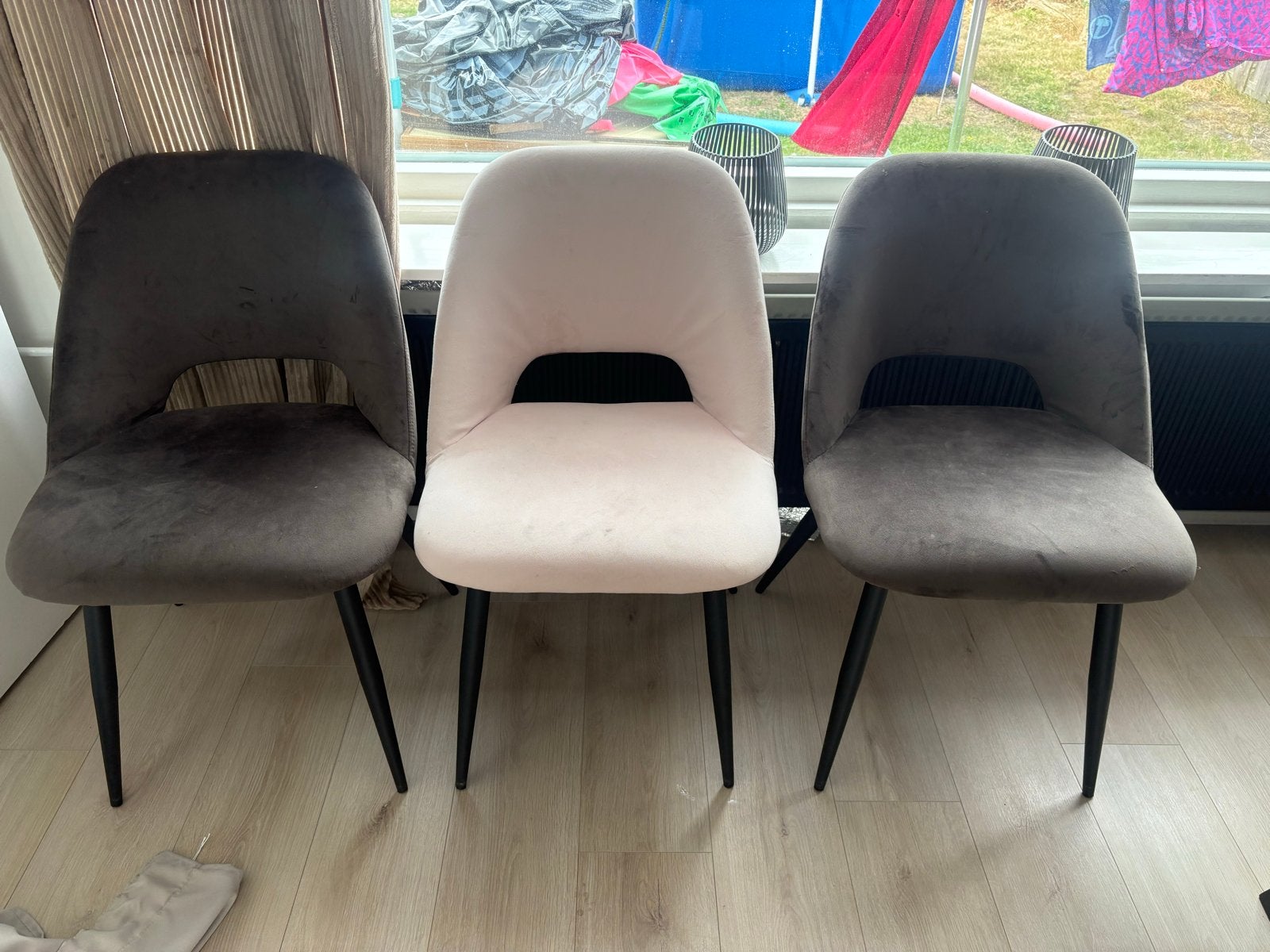 3 nette eetkamerstoelen in goede staat, Gebruikt, Overige kleuren, Drie, Ophalen of Verzenden