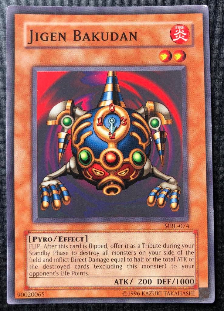 Yu-Gi-Oh! Jigen Bakudan MRL Old US Magic Ruler Print !, Ophalen of Verzenden, Gebruikt, Losse kaart