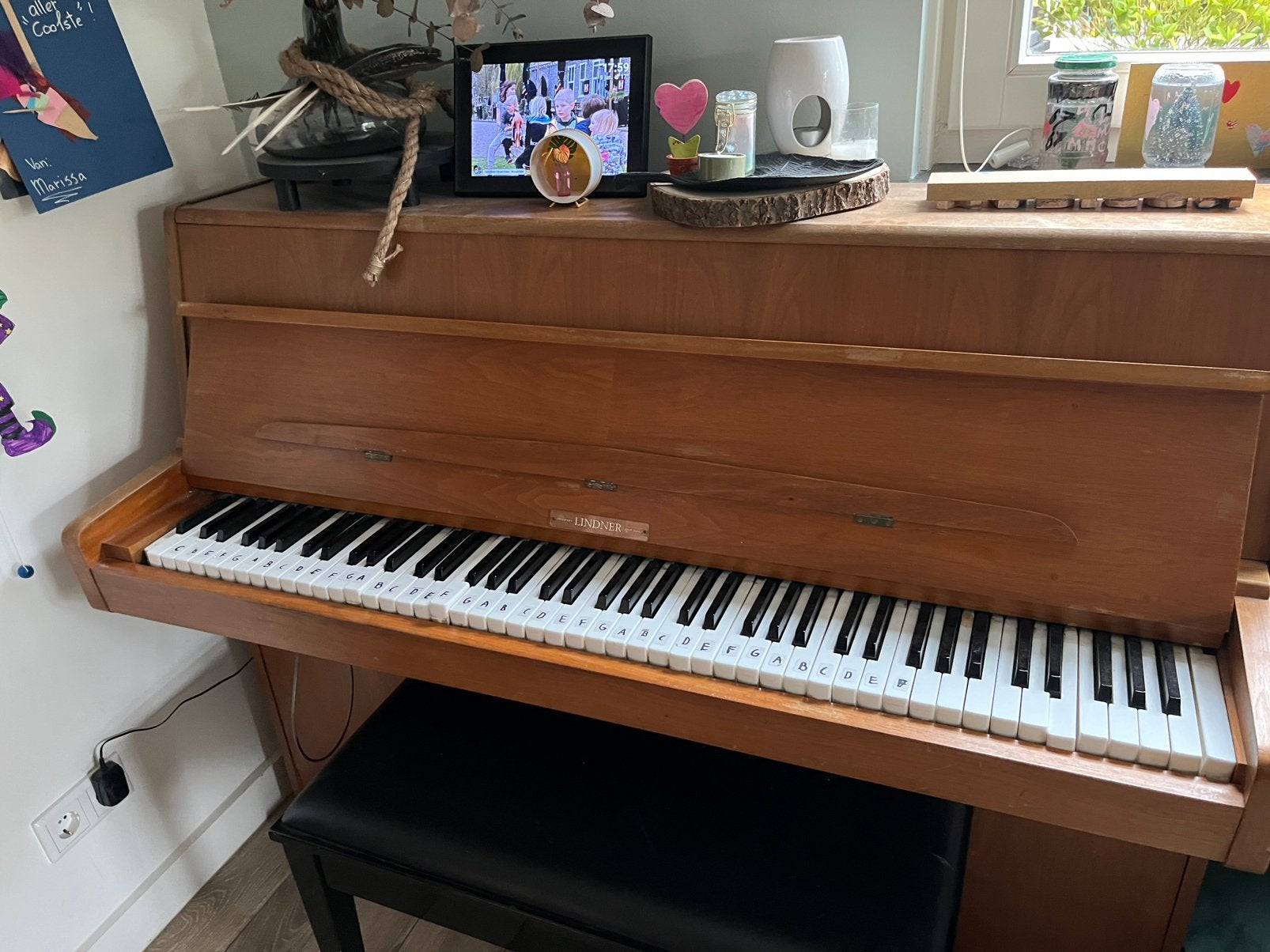 Lindner piano. Opknapper voor de liefhebber, Ophalen, Gebruikt, Zwart