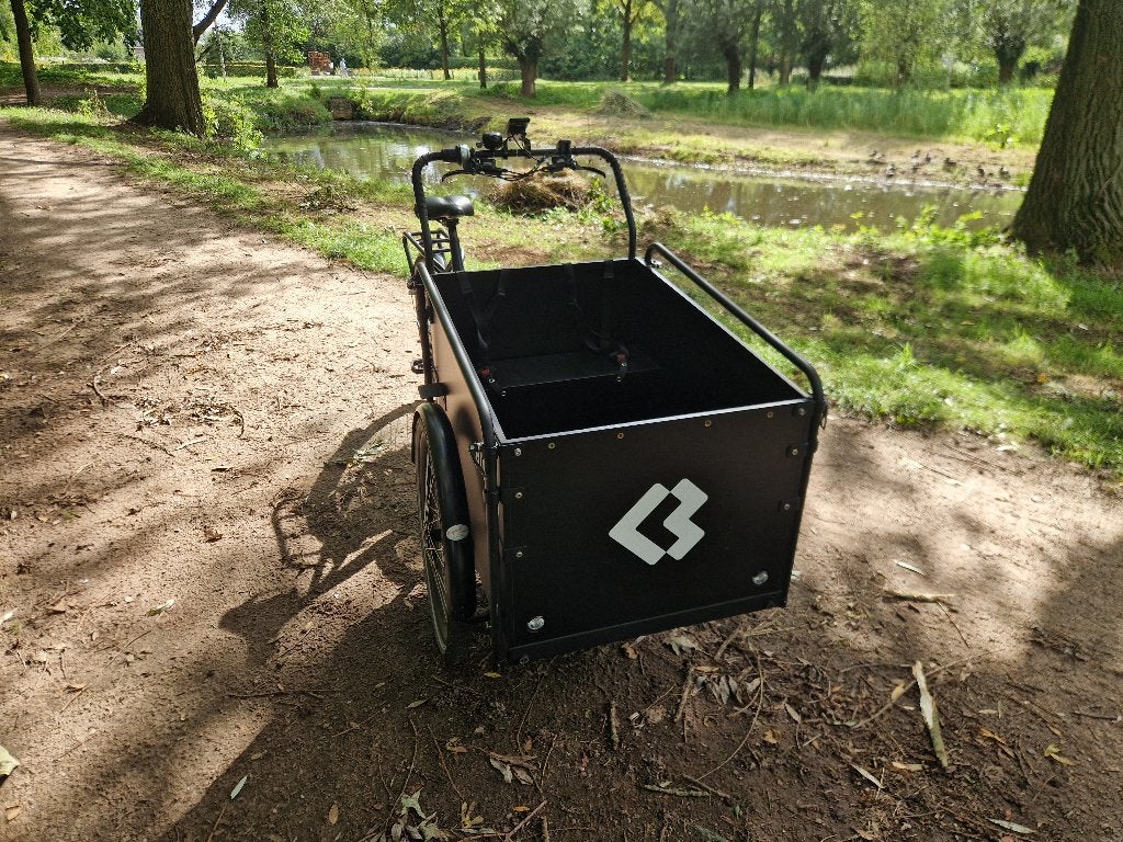 Bimas bakfiets elektrisch, Ophalen, Zo goed als nieuw, 4 kinderen of meer, Elektrisch