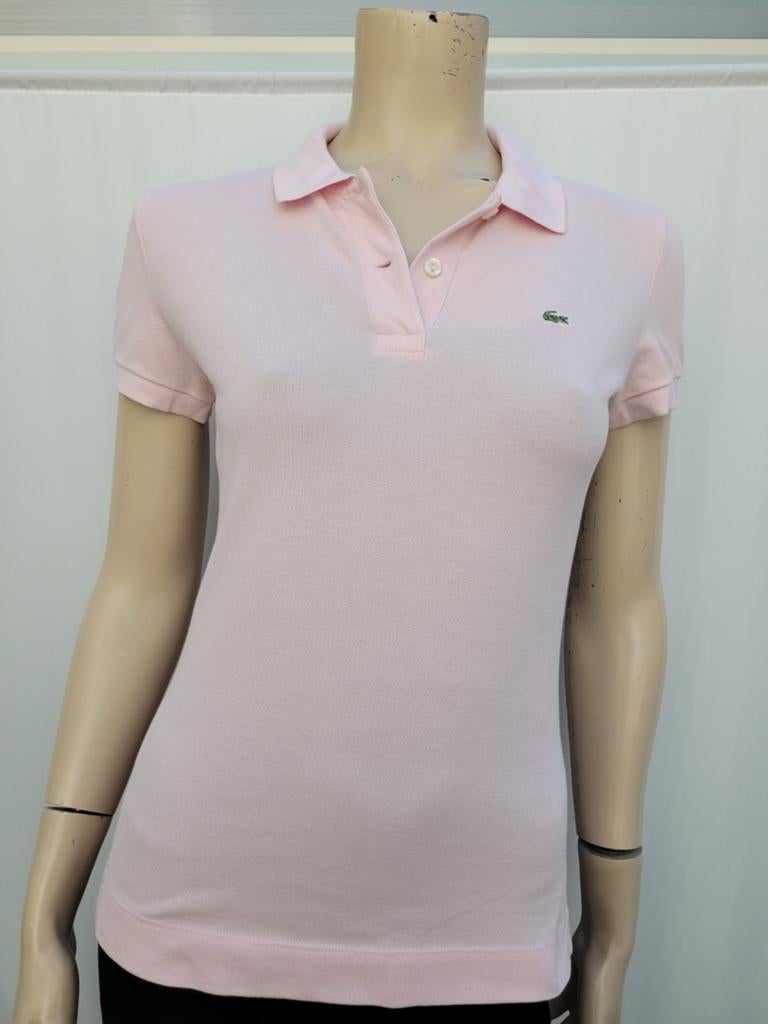 Lacoste polo dames roze maat M/38, Maat 38/40 (M), Ophalen of Verzenden, Zo goed als nieuw, Korte mouw