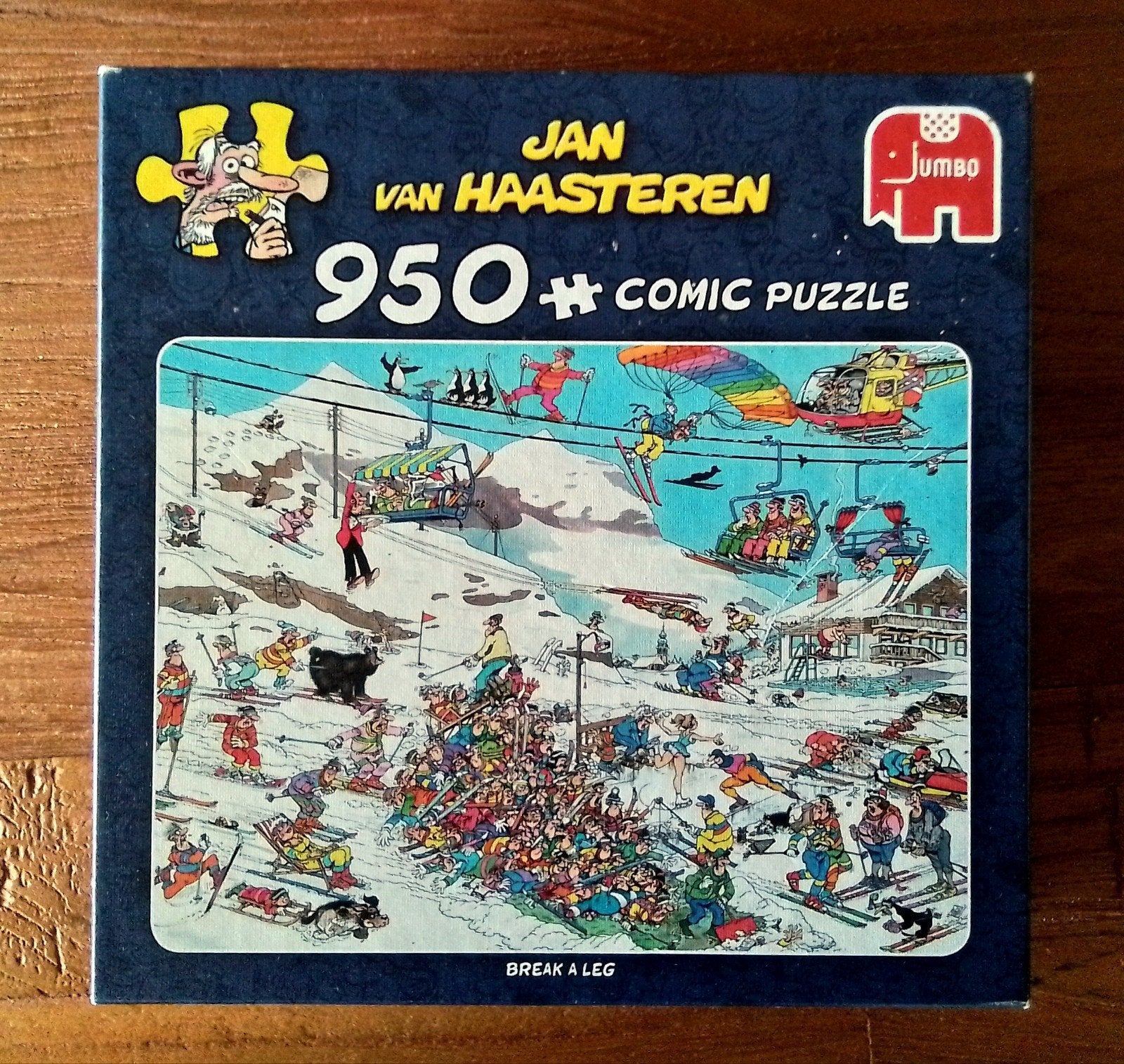 Jan van Haasteren : Break a leg. 950 stukjes, Ophalen of Verzenden, 500 t/m 1500 stukjes, Zo goed als nieuw