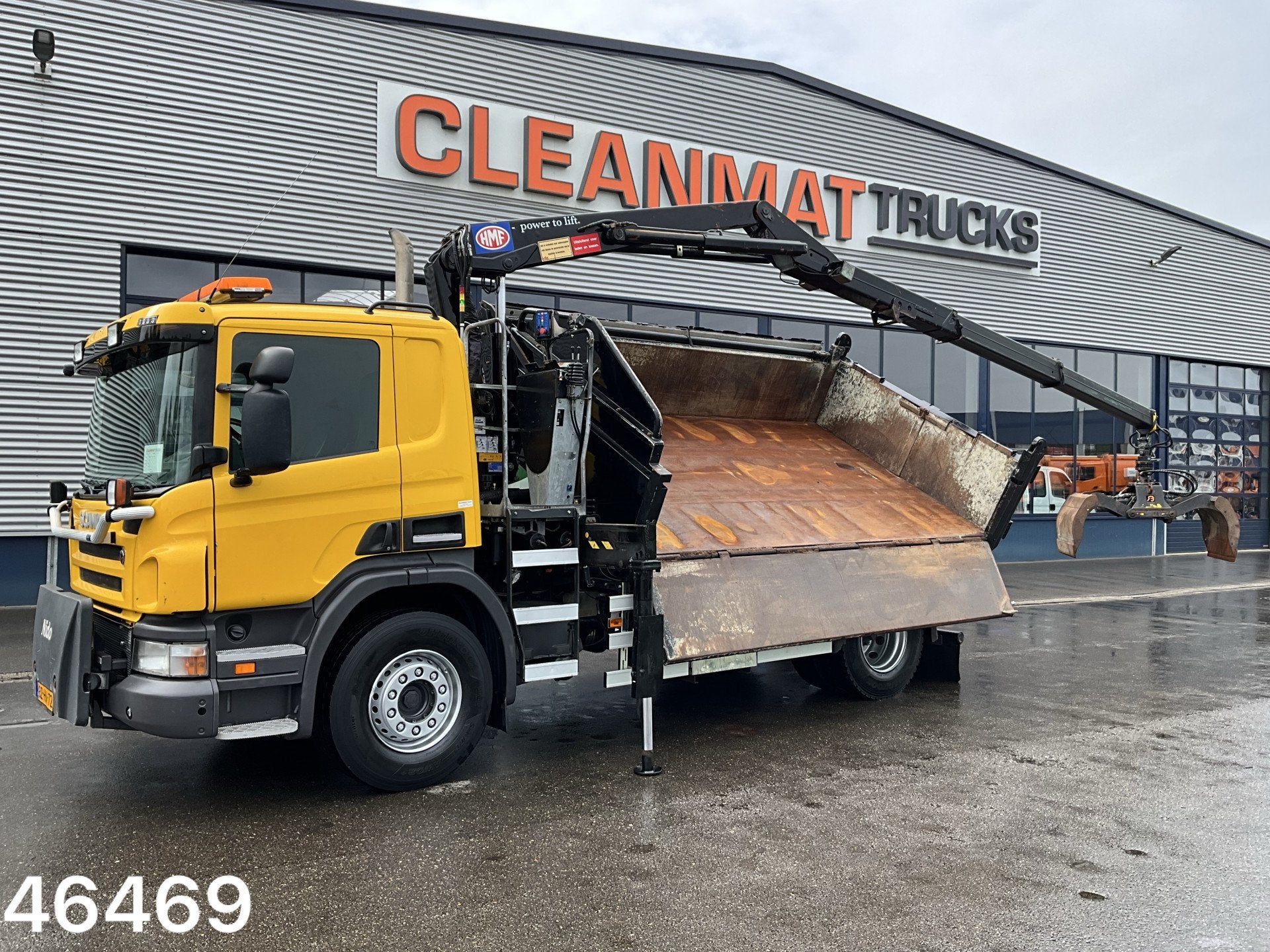 Scania P 280 HMF 12 Tonmeter Z-kraan (bj 2011), Automaat, Euro 5, Achterwielaandrijving, 281 pk
