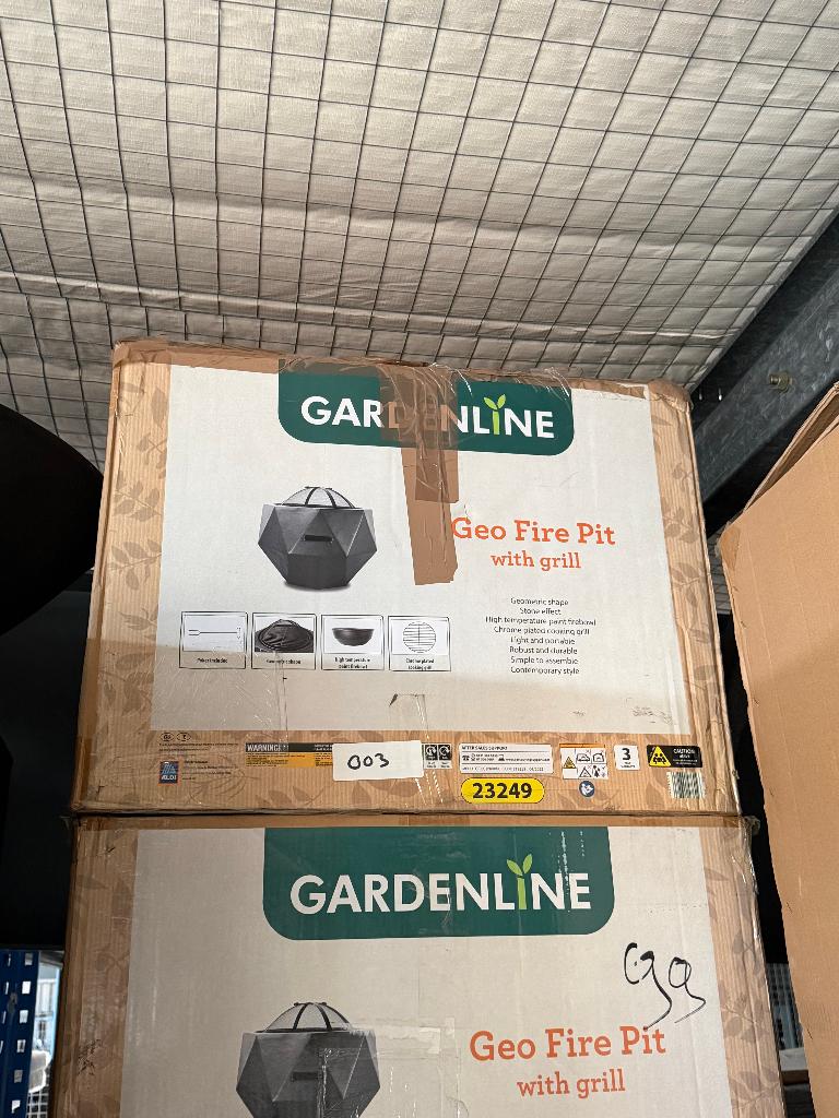 OD.003 Gardenline Geo Fire Pit BBQ/Vuurkorf, Ophalen
