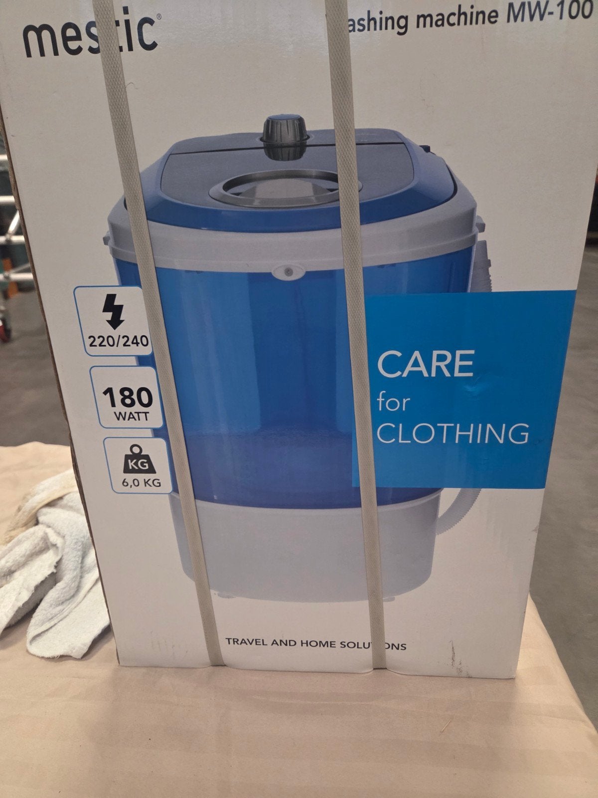 Mestic MW-100 Camping Wasmachine - Compact en Draagbaar, Ophalen
