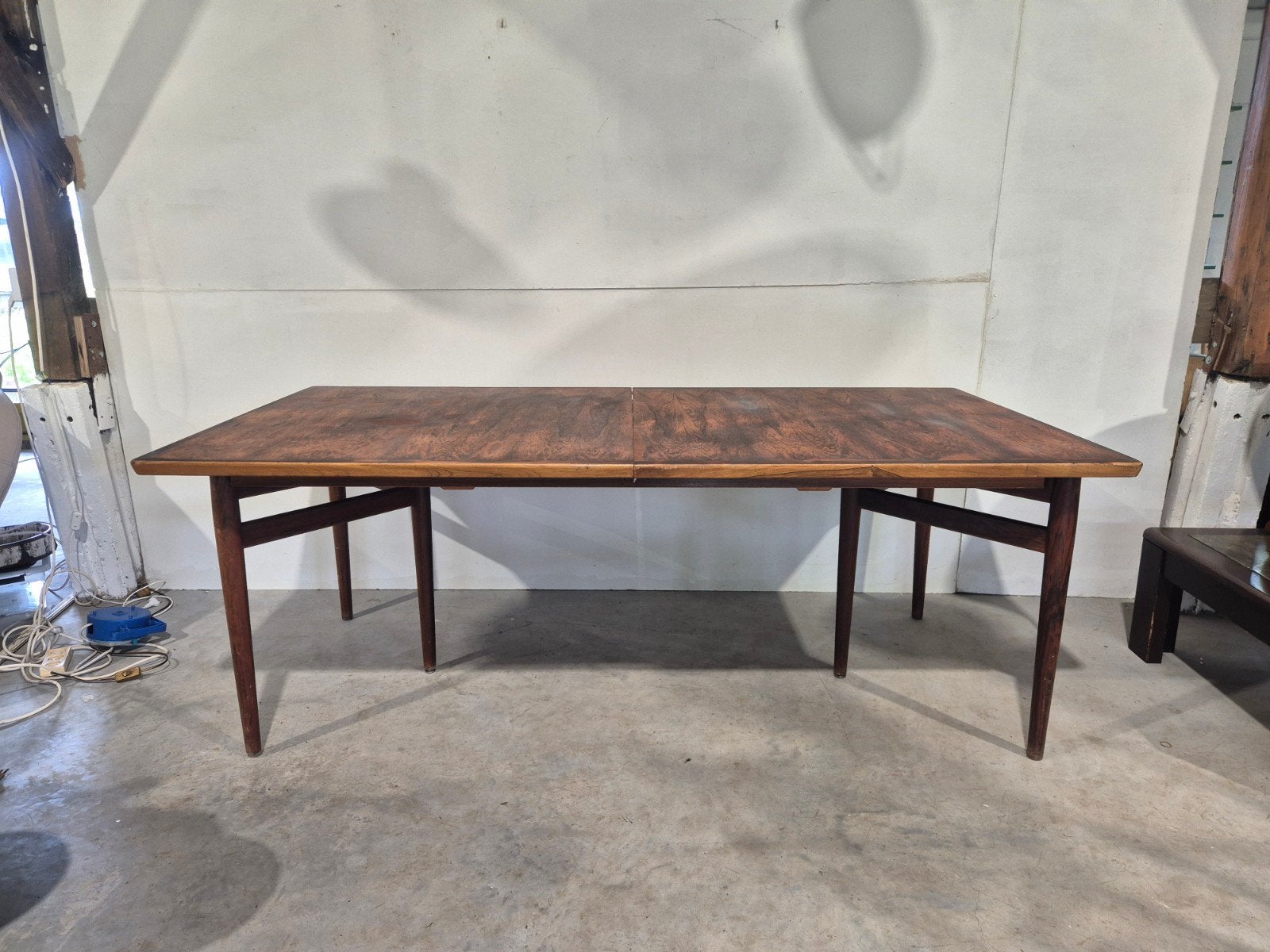 Arne vodder model 201 eettafel sibast deens design, Ophalen, Gebruikt, Onbekend, 200 cm of meer