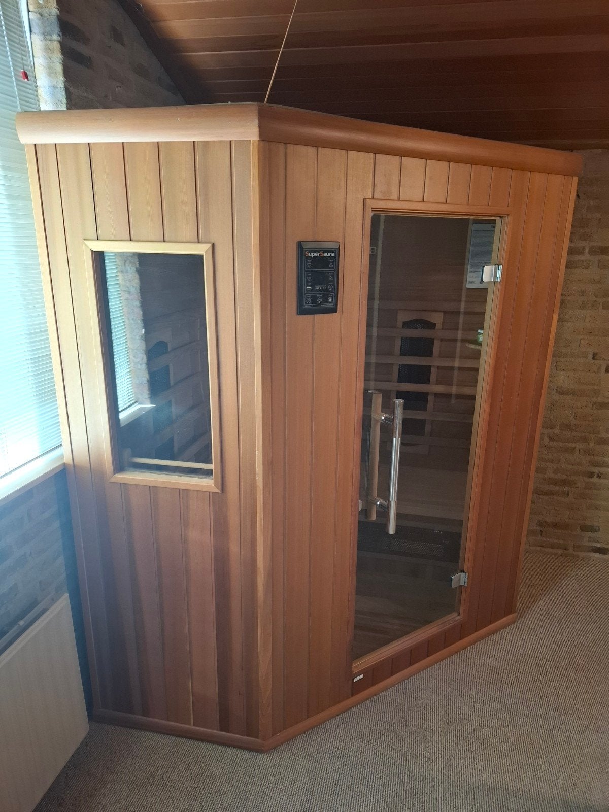 Super Sauna Infraplus 150C Fysio Infrarood Sauna, Ophalen, Gebruikt, Complete sauna