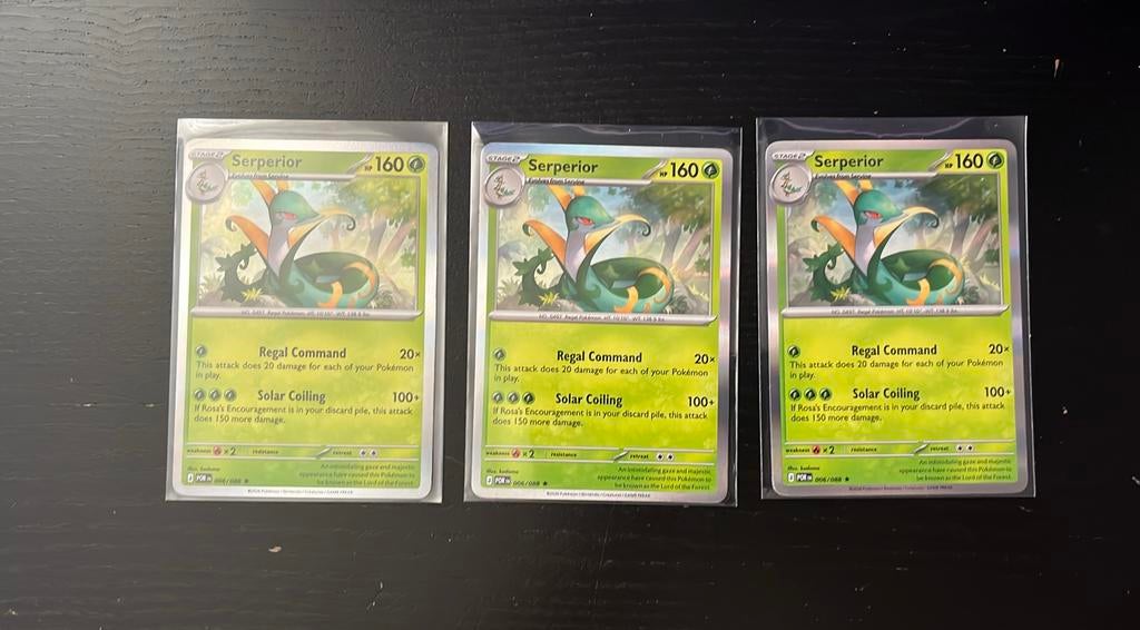 Serperior holo 6 perfect order pokemon, Ophalen of Verzenden, Zo goed als nieuw, Losse kaart