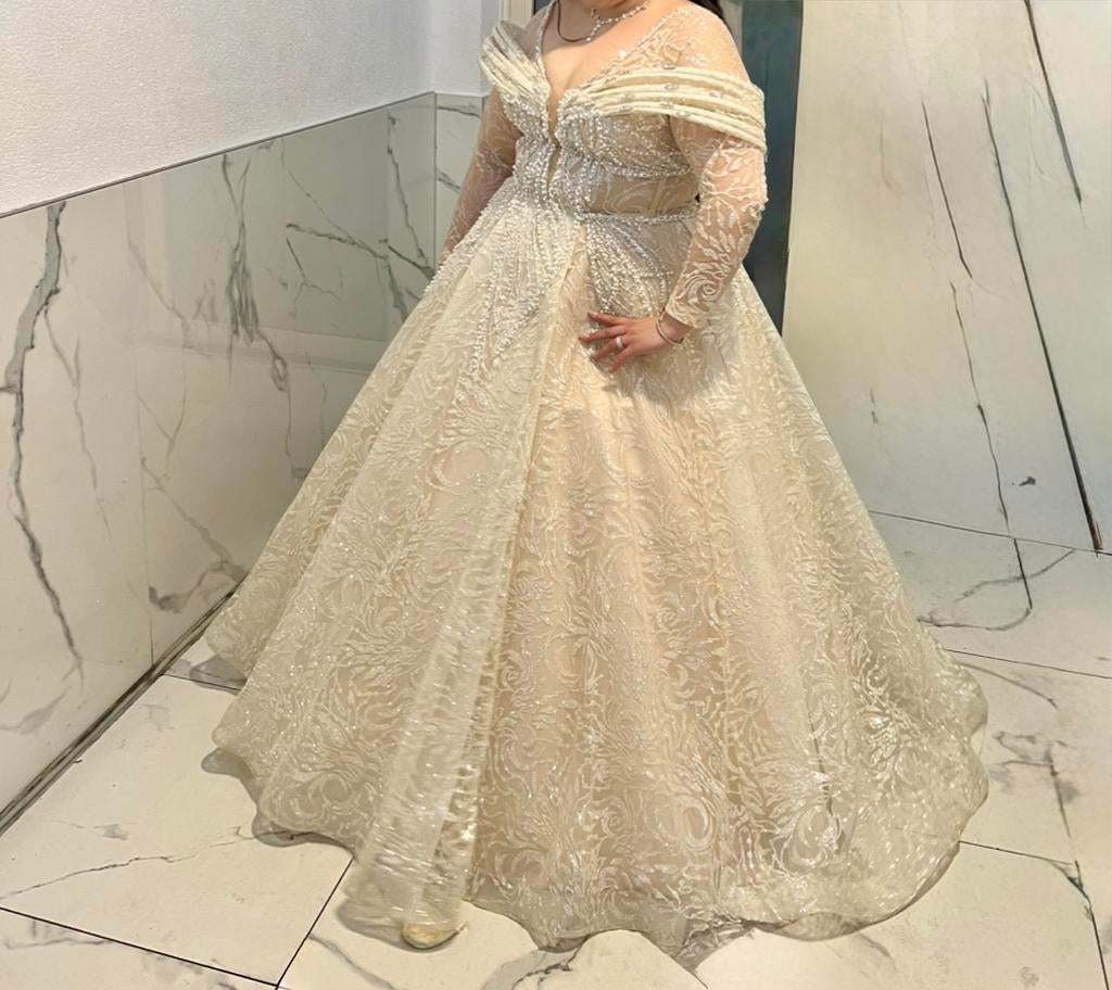 Prachtige jurk te koop, Ophalen, Overige kleuren, Maat 46/48 (XL) of groter, Zo goed als nieuw