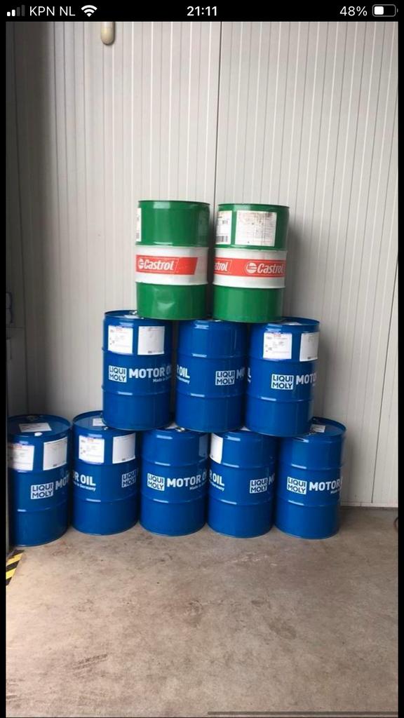 60 liter vaten oliedrum, Ophalen