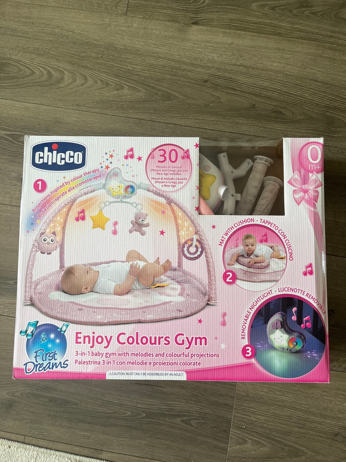 Chicco Enjoy Colours Gym 3-in-1 Babygym met projecties, Ophalen, Nieuw, Babygym, Met licht