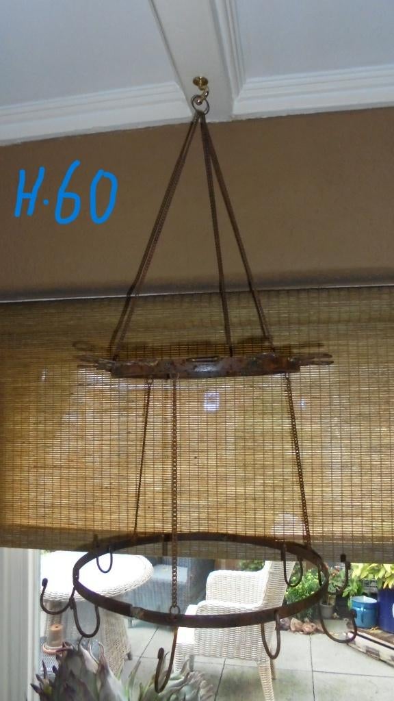 oud metalen wildrek, doorsnee 30-36H60cm, Ophalen of Verzenden