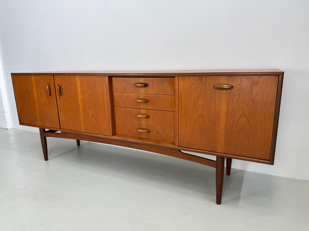 Vintage G-Plan dressoir, Verzenden, Zo goed als nieuw, 25 tot 50 cm, 150 tot 200 cm
