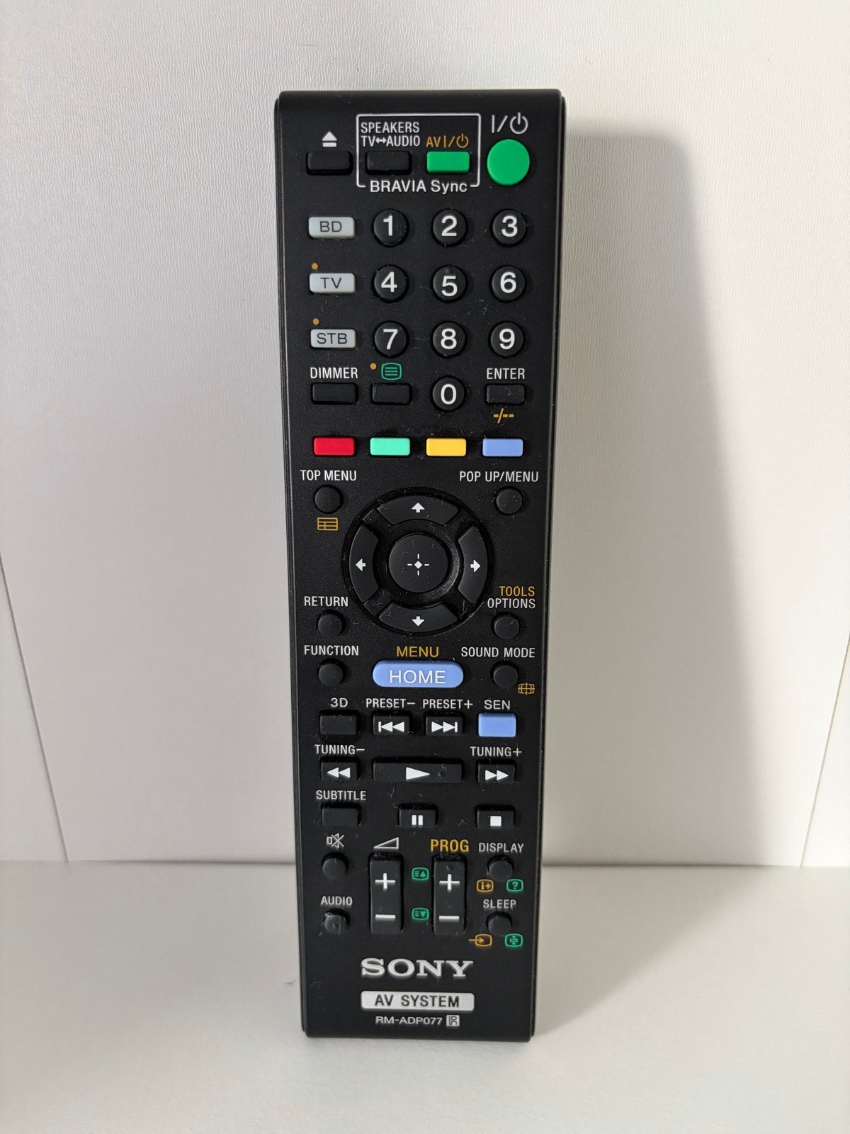 Sony RM-ADP077 AV Systeem Afstandsbediening, Audio, Tv en Foto, Verzenden, Gebruikt, Origineel, Dvd