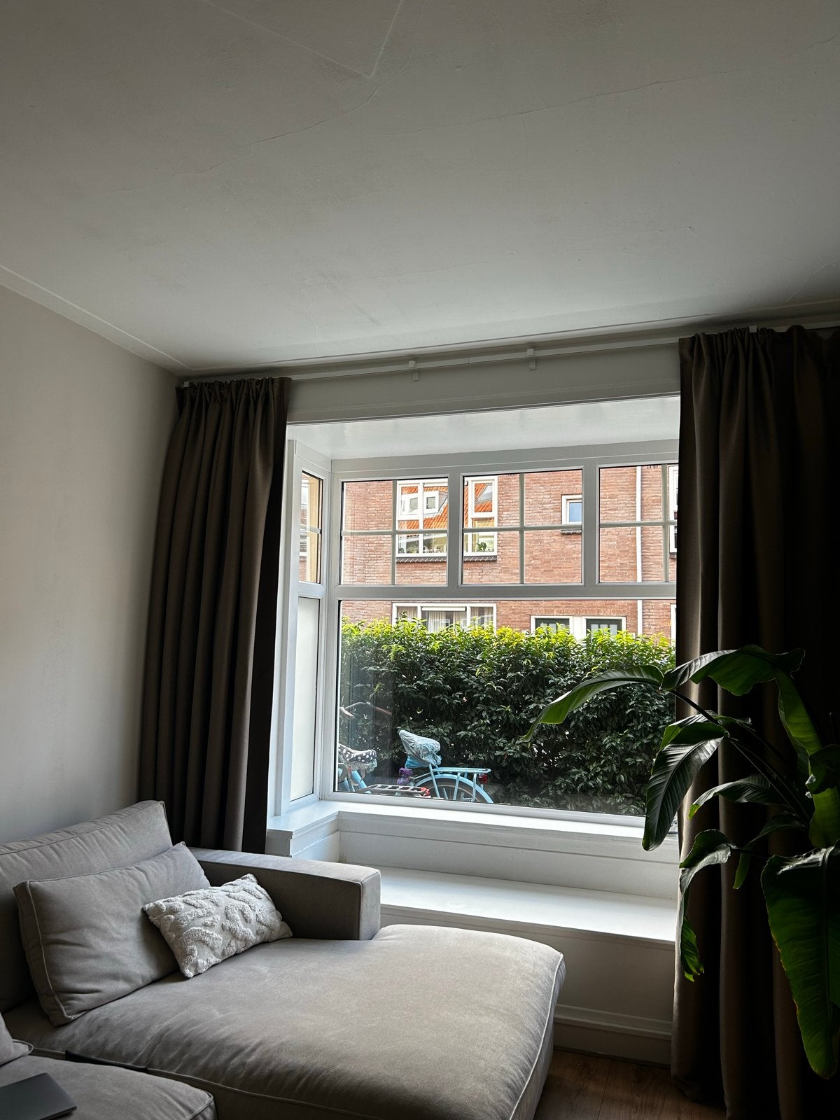 IKEA Annakajsa Gordijnen - 2 sets op maat gemaakt, Huis en Inrichting, Ophalen, Bruin, Zo goed als nieuw, Gordijn