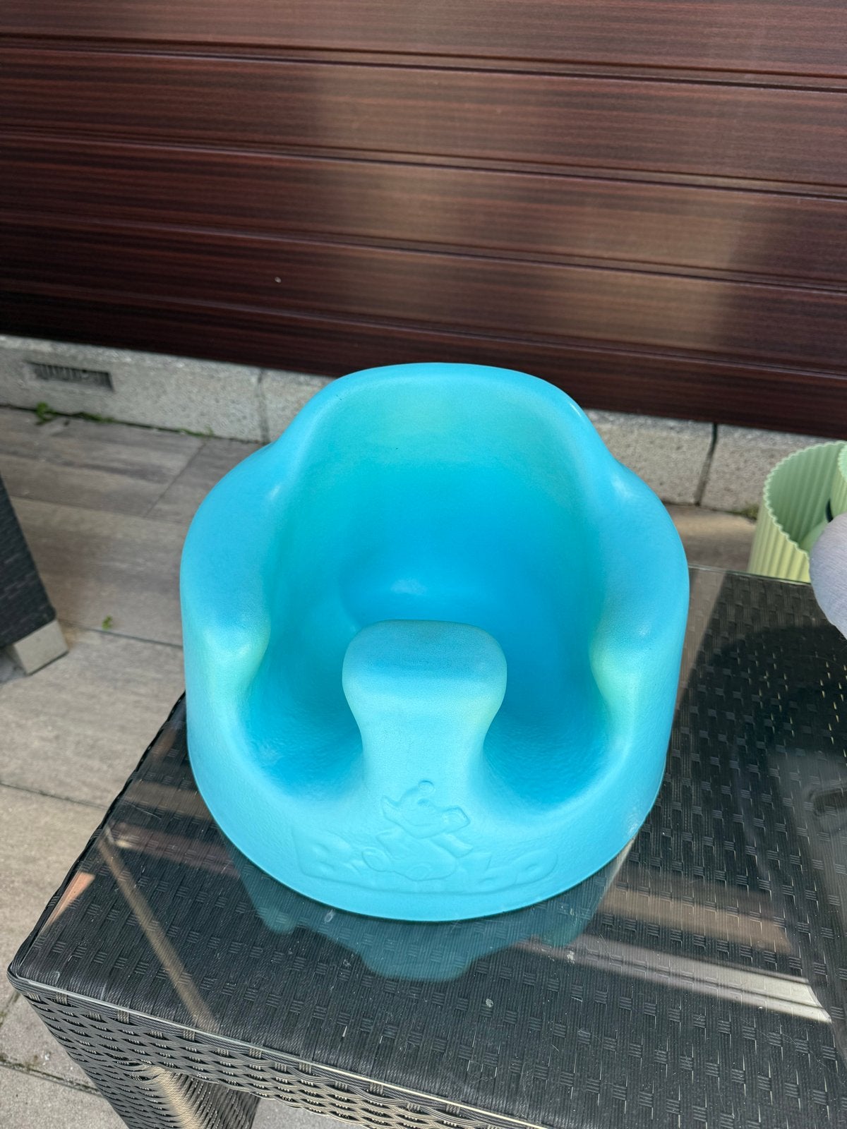 Bumbo Babyzitje met eetblad - Aqua Blauw, Ophalen of Verzenden, Gebruikt, Overige typen, Afneembaar eetblad