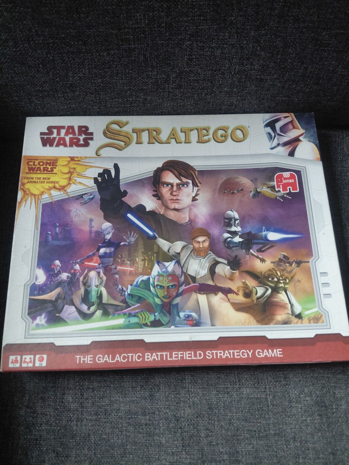 Star Wars Stratego Clone Wars Bordspel - Jumbo, Een of twee spelers, Ophalen of Verzenden, Gebruikt, Jumbo