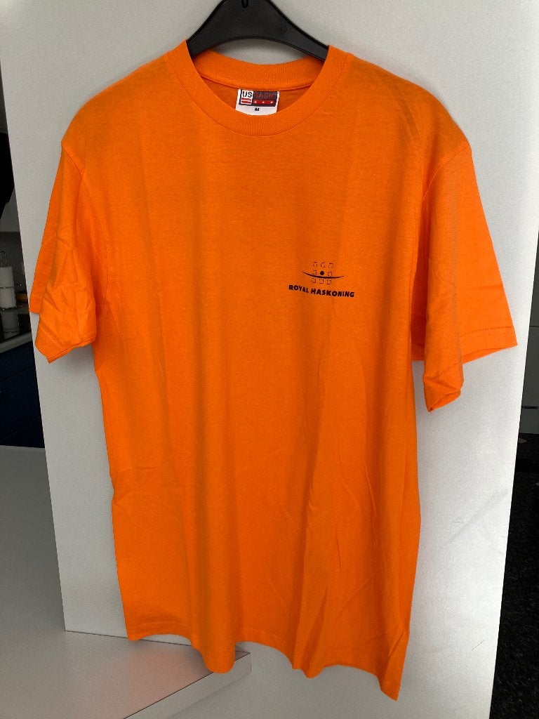 Oranje T-Shirt Royal Haskoning Maat M  , Kleding | Heren, US Basic, Maat 48/50 (M), Oranje, Ophalen of Verzenden