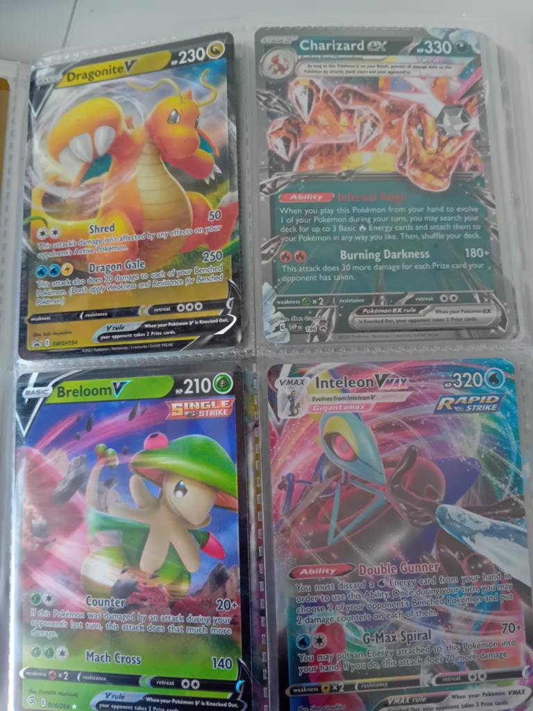 Pokémon Kaarten: Dragonite, Charizard, Breloom, Intel, Ophalen of Verzenden, Gebruikt, Meerdere kaarten