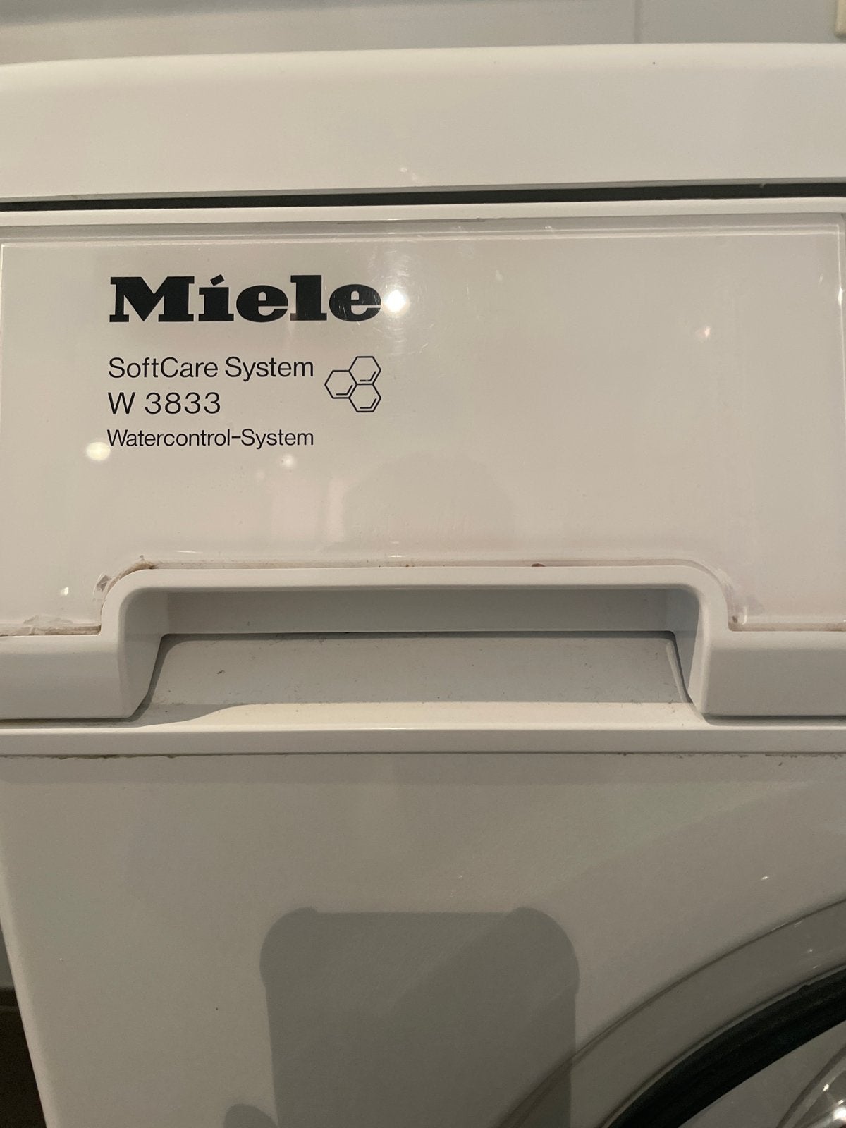 Miele SoftCare System W 3833 Wasmach - ophalen in Hoofddorp, Witgoed en Apparatuur, Ophalen, Zo goed als nieuw, Voorlader, 85 tot 90 cm