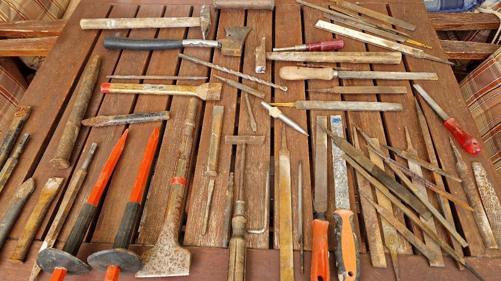 oud handgereedschap, Ophalen of Verzenden, Gebruikt