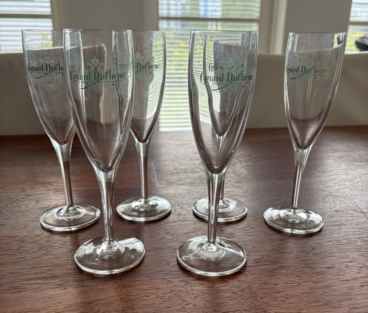 Canard Duchenne champagne glazen, Ophalen of Verzenden, Zo goed als nieuw, Overige typen