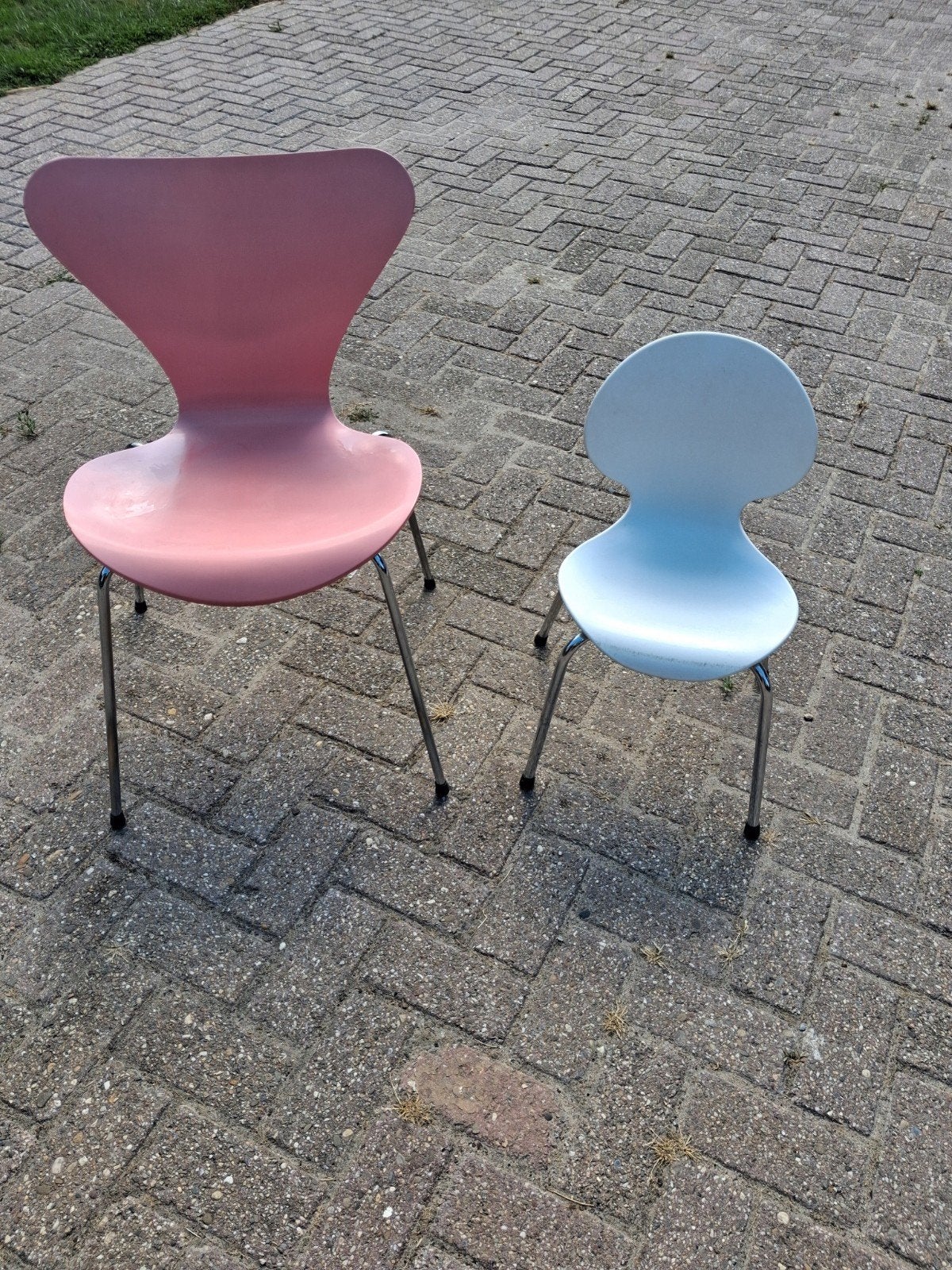 Fritz Hansen Vlinderstoel roze en Loods 5 kinderstoel, Ophalen, Gebruikt, Twee, Overige kleuren