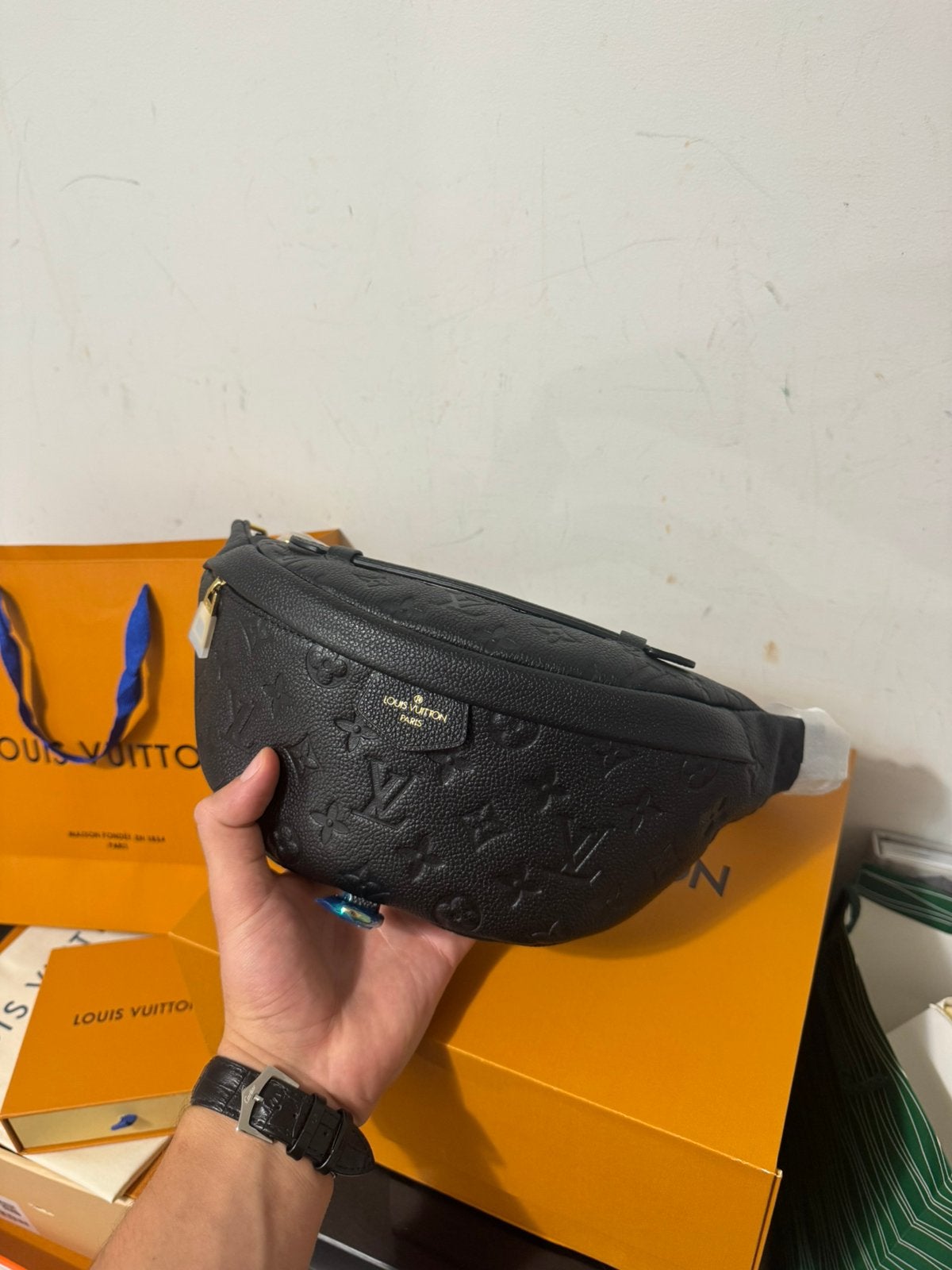 Louis Vuitton Bumbag Monogram Empreinte Noir, Ophalen of Verzenden, Nieuw