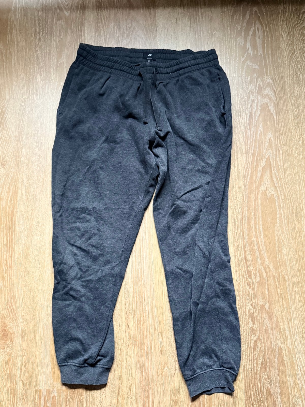 Grijze H&M joggers - Maat L, Ophalen of Verzenden, Gedragen, Maat 52/54 (L), Grijs