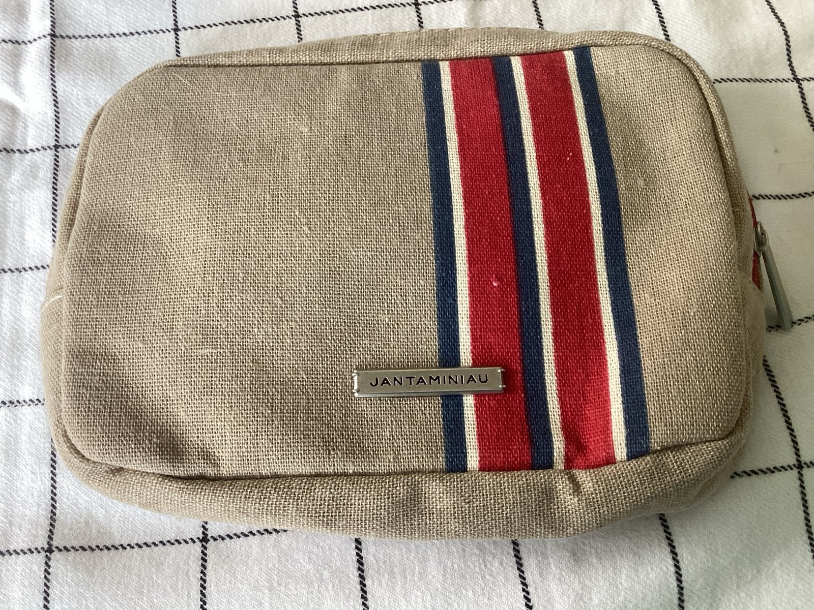 Jan Taminiau KLM tasje - Nieuw, Ophalen of Verzenden, Nieuw, Beige, Heer of Dame