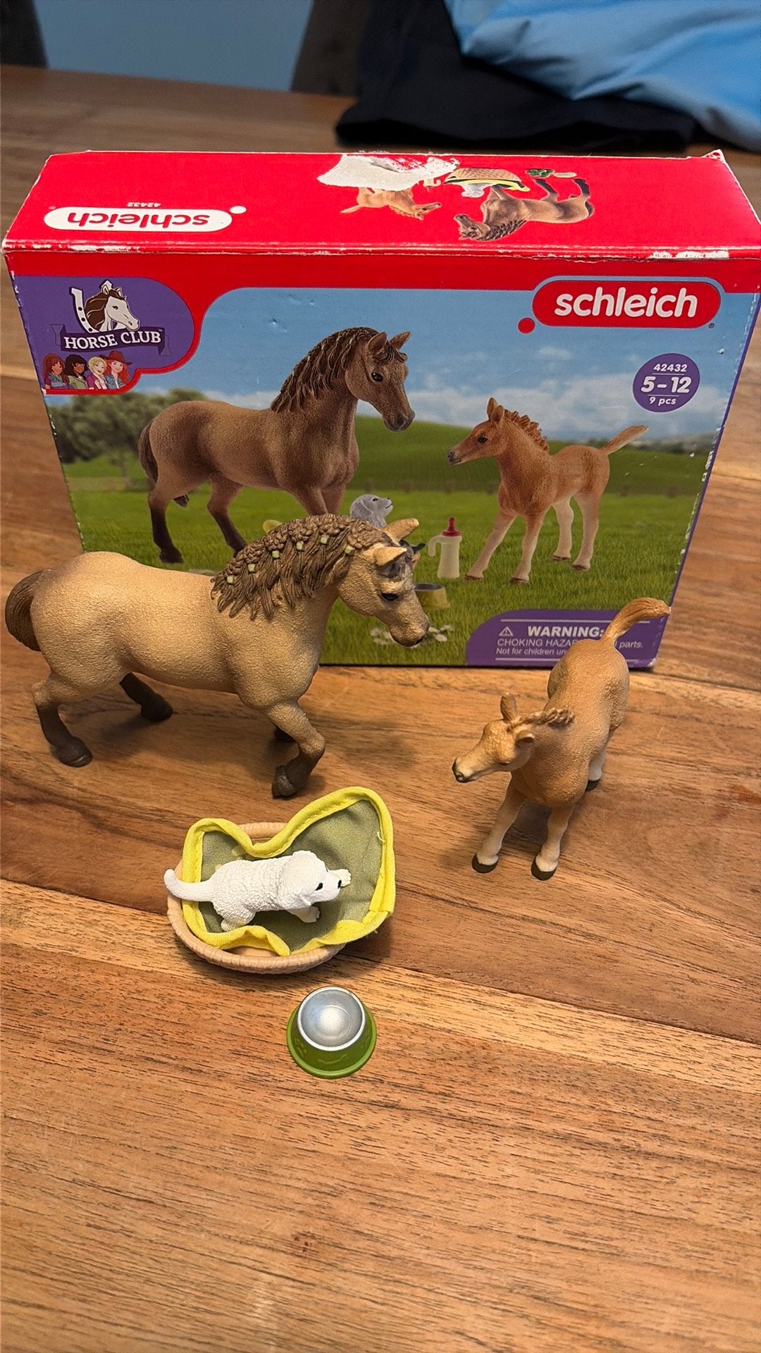 Schleich paard en veulen en hond, Ophalen of Verzenden, Zo goed als nieuw, Jongen of Meisje