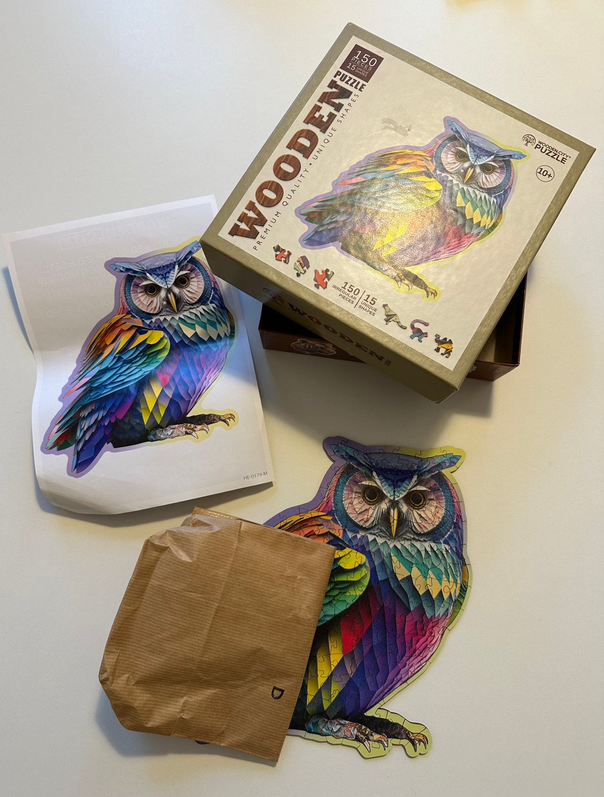 Houten puzzel, Ophalen of Verzenden, Zo goed als nieuw