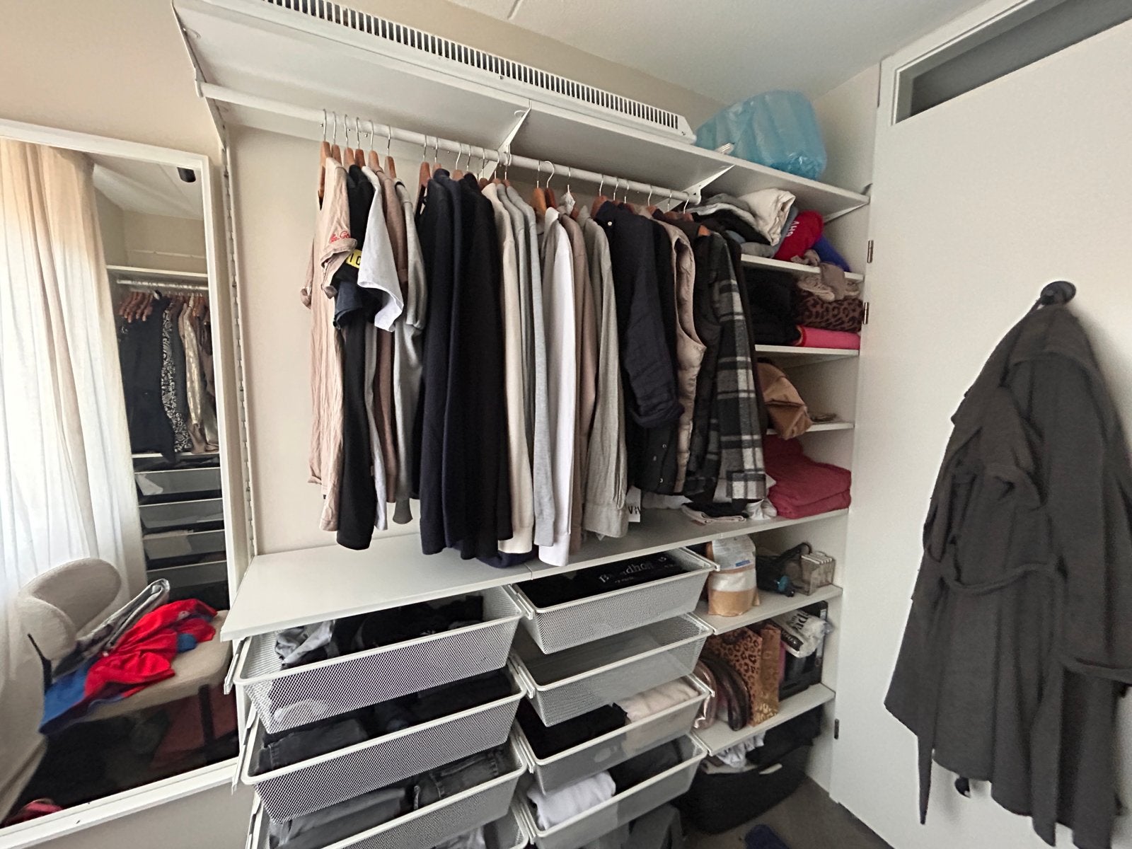 Ikea boaxel wandkast, Ophalen, 200 cm of meer, Zo goed als nieuw, Metaal