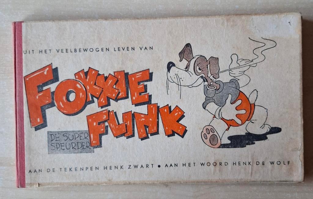 Fikkie Flink, de superspeurder, 8 verhalen, 1945., Eén stripboek, Ophalen of Verzenden, Gelezen