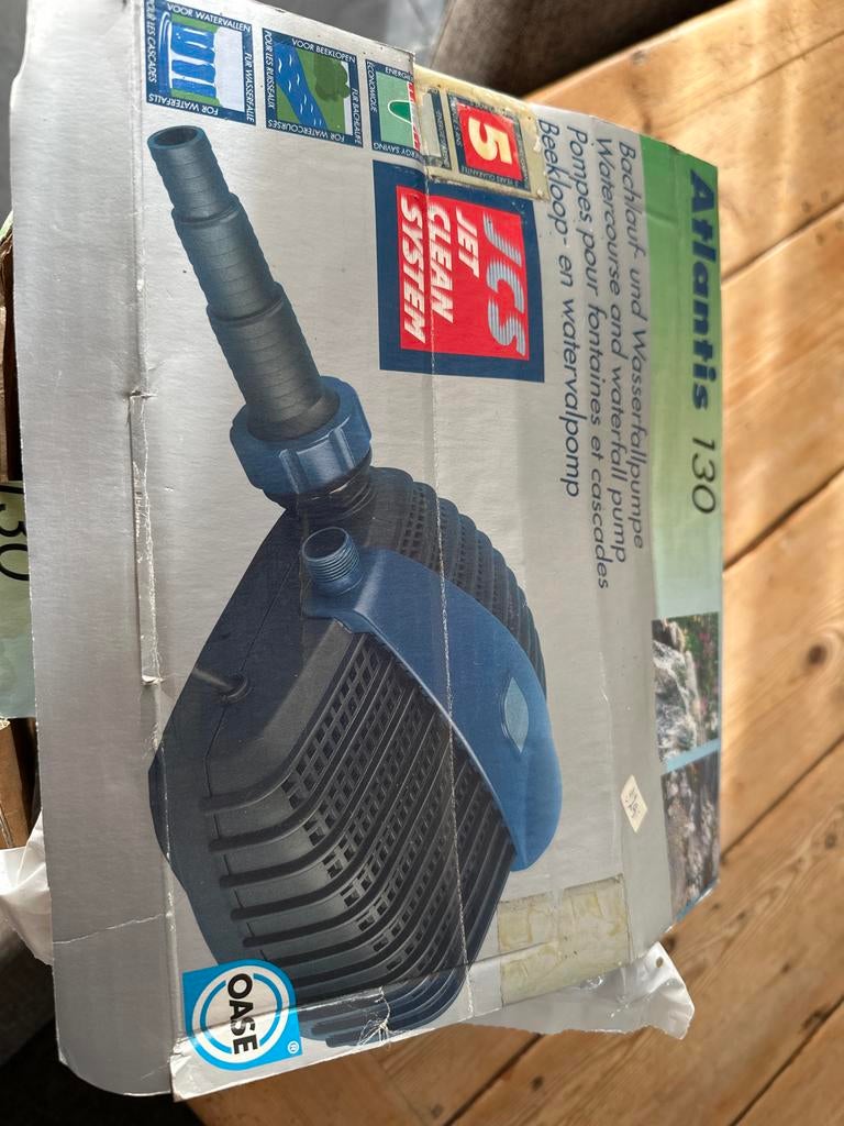 Oase Atlantis 130 Vijverpomp - Beekloop- en Watervalpomp, Ophalen of Verzenden, Nieuw, Vijverpomp