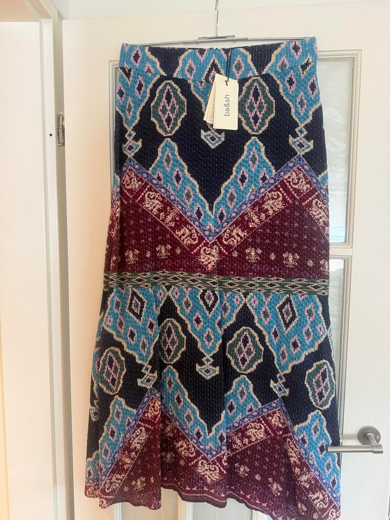 NIEUWE Ba&sh Vanessa Maxi Rok - maat 40 valt als 38, Maat 38/40 (M), Blauw, Nieuw, Ophalen of Verzenden