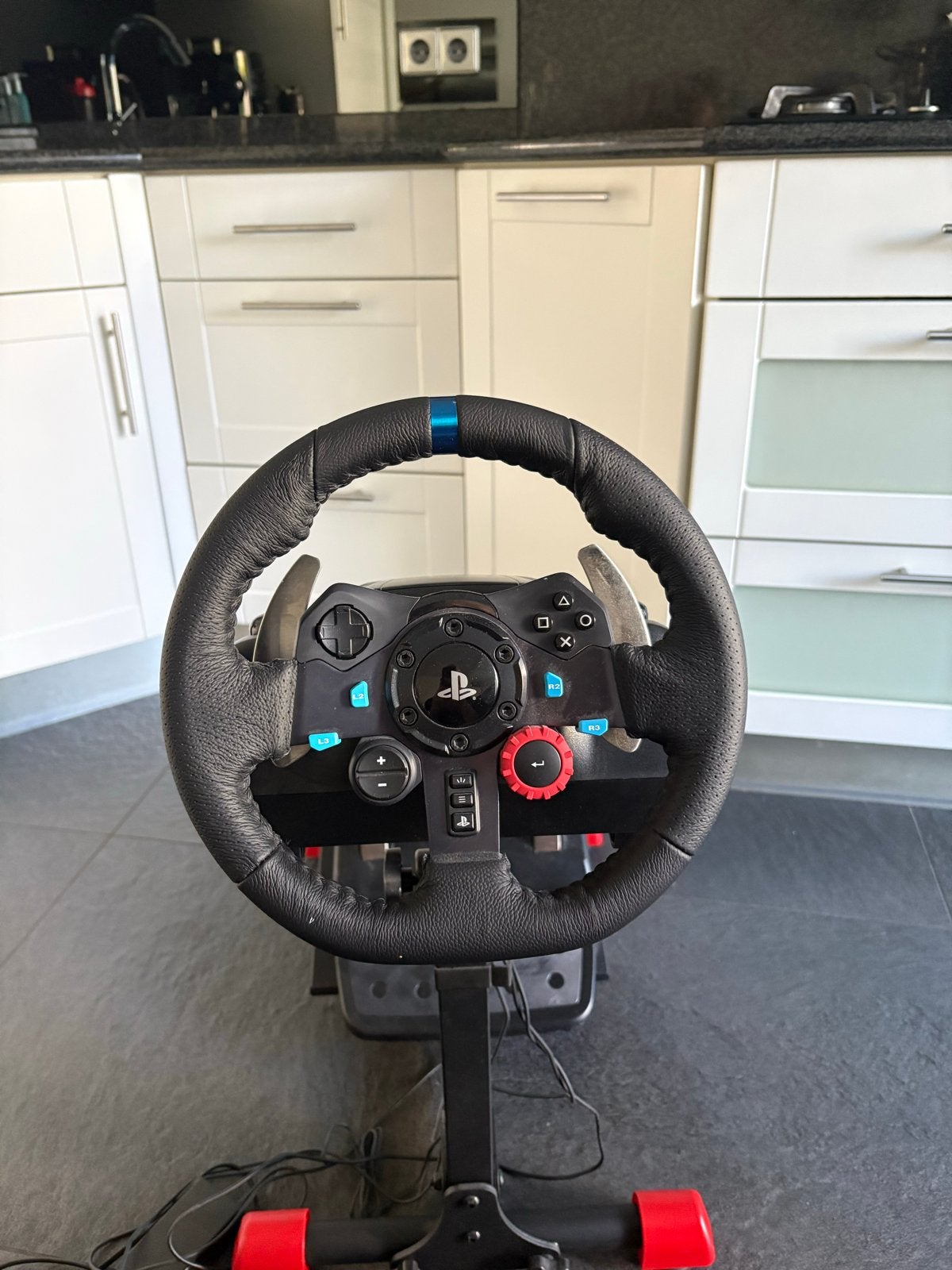 Logitech G29 racestuur pedalen Wheel Stand Pro met f1 2024, Ophalen, Racestuur, Gebruikt, Force feedback