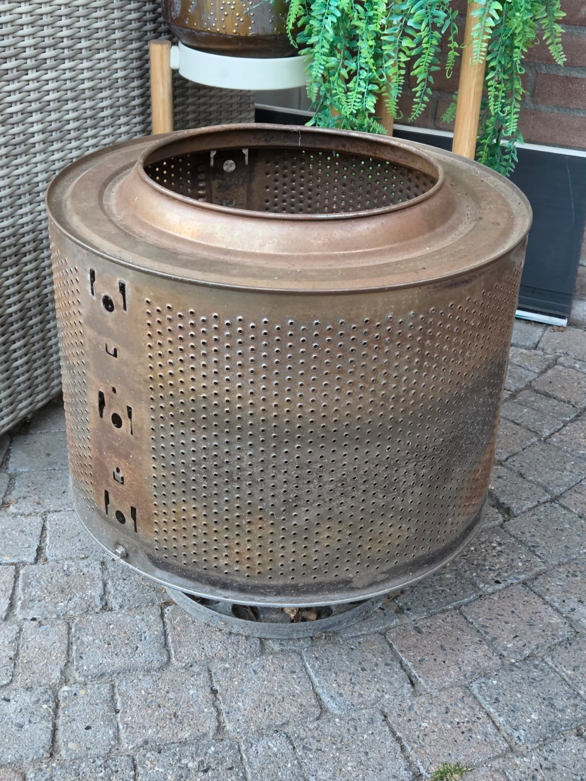 Robuuste vuurkorf / tuinhaard, Tuin en Terras, Ophalen of Verzenden, Gebruikt, Vuurkorf