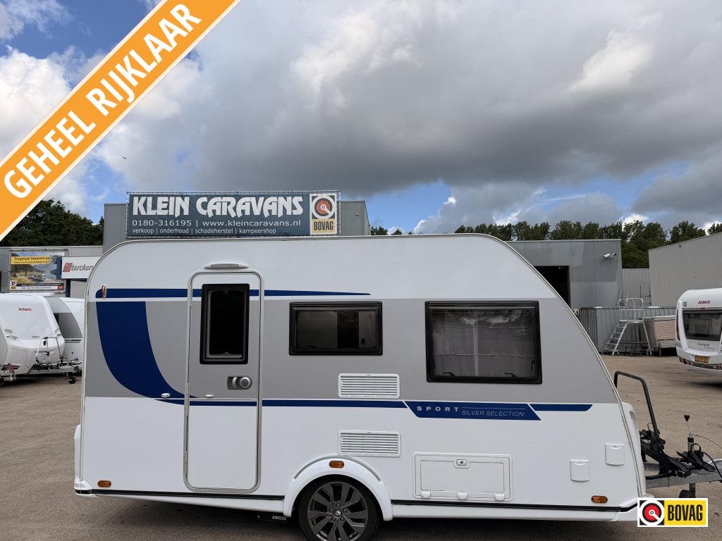 Knaus Sport Silver Selection 400 LK Voortent+Stapelbed+1300K, Caravans en Kamperen, Dwarsbed, 750 - 1000 kg, Schokbreker, 4 tot 5 meter