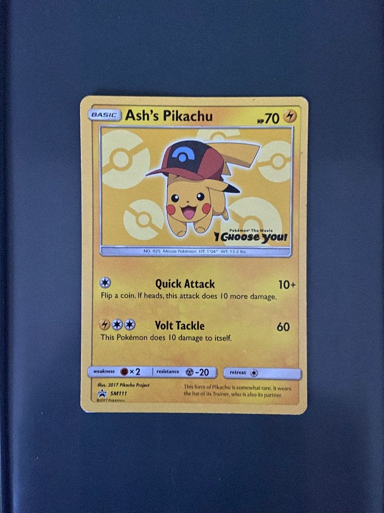 Pokémon – Ash’s Pikachu SM111, Ophalen of Verzenden, Gebruikt, Losse kaart